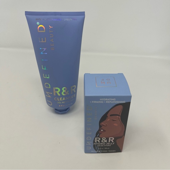 NWT UNDEFINED BEAUTY R&R 8 FL OZ CLEANSER AND 1 FL OZ HYDRO JELLY - Picture 3 of 12